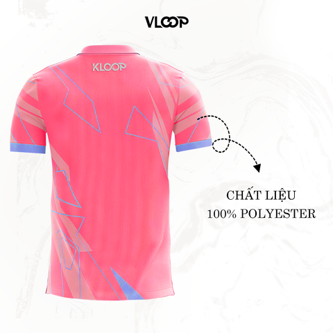 Áo thun thể thao màu hồng chất thun co giãn chống nhăn thoáng khí- BST KLOOP MÙA HÈ