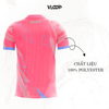  Áo thun thể thao màu hồng chất thun co giãn chống nhăn thoáng khí- BST KLOOP MÙA HÈ 
