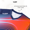  Áo thun thể thao nam nữ VLOOP áo luyện tập cổ tim chất thun cao cấp co giãn thoáng khí màu xanh navy 