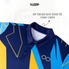  Áo Polo thể thao màu xanh navy chất thun co giãn chống nhăn thoáng khí- BST KLOOP MÙA HÈ 