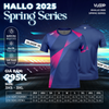  ÁO THỂ THAO CỔ TRÒN VLOOP MÀU XANH NAVY VL2 - BỘ SƯU TẬP HALLO 2025 - SPRING SERIES 