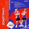  Áo thể thao KLOOP co giãn thoải mái họa tiết Thunder phiên bản cổ tim - BST EXTREME CHALLENGE 