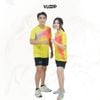  Áo thun thể thao nam nữ VLOOP áo luyện tập cổ tim chất thun cao cấp co giãn thoáng khí màu vàng 