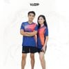  Áo thun thể thao nam nữ VLOOP áo luyện tập cổ tim chất thun cao cấp co giãn thoáng khí màu xanh navy 