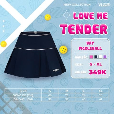 Váy Pickleball VLOOP màu xanh Navy - BST LOVE ME TENDER
