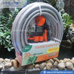 Cuộn vòi tưới cây 4 chế độ 20m Claber Starter Garden-Set mã 9053