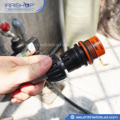 Khớp nối nhanh đa năng nối 3 kích cỡ ống mềm 12/15/19mm Claber Aquastop mã 8548
