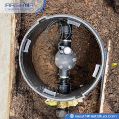 Hộp van điện từ Claber hình trụ tròn (chứa 1 van 1″) mã 90500