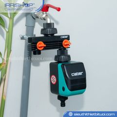 Bộ hẹn giờ tưới cây tự động Claber Aquauno Video 2 Plus – Có CỔNG kết nối cảm biến mưa mã 8412