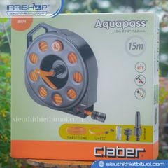 Cuộn dây tưới xách tay 15 mét Claber Aquapass mã 8974