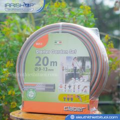 Cuộn vòi tưới cây 4 chế độ 20m Claber Starter Garden-Set mã 9053