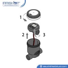 Bộ hẹn giờ tưới cây dùng pin tích hợp van điện từ 1'' / 1” F. Programmable solenoid valve mã 90928
