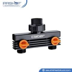 Đầu chia 2 ngã vòi nước ren trong 3/4” (21-27mm) Claber mã 8590