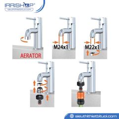 Đầu nối vòi nước đa năng Claber mã 8597