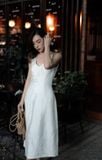  Đầm hai dây Tơ tằm 