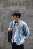 Áo có cổ somi nam tay dài - xanh muối 