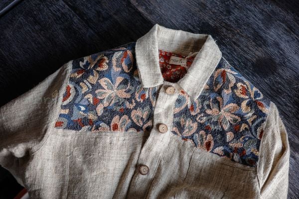  Áo khoác gai dầu phối hoạ tiết thêu (Hemp Jacket) 