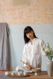  Đầm Baby Doll thêu Sashiko hình hoa. 