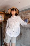  Áo sơ mi oversize thêu hoạ tiết theo chủ đề 