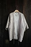  Áo Haori linen thêu smocking. 