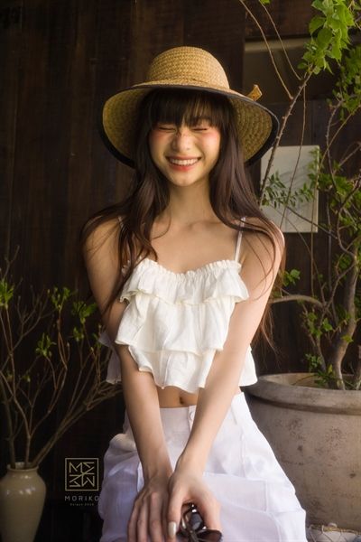  Áo croptop xếp pli 3 tầng 