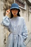  Nếp Dress (Đầm xếp pli tay phồng) 