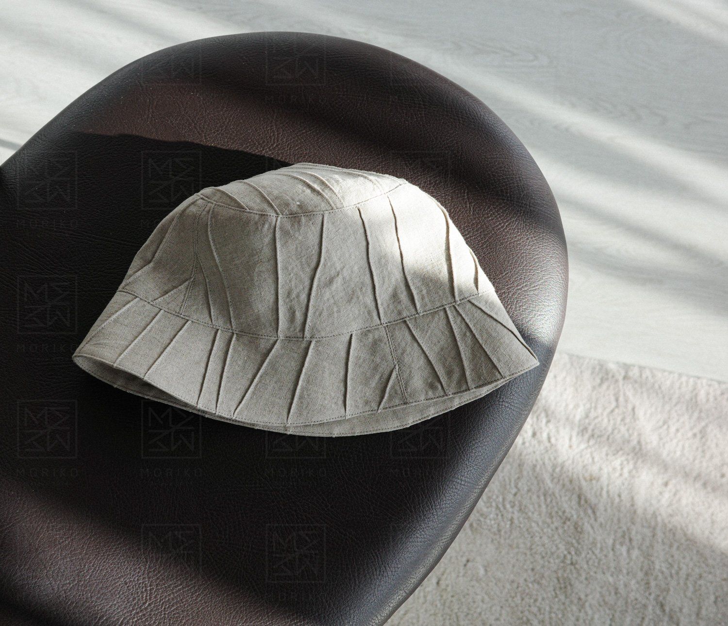  Nón linen chần ly 