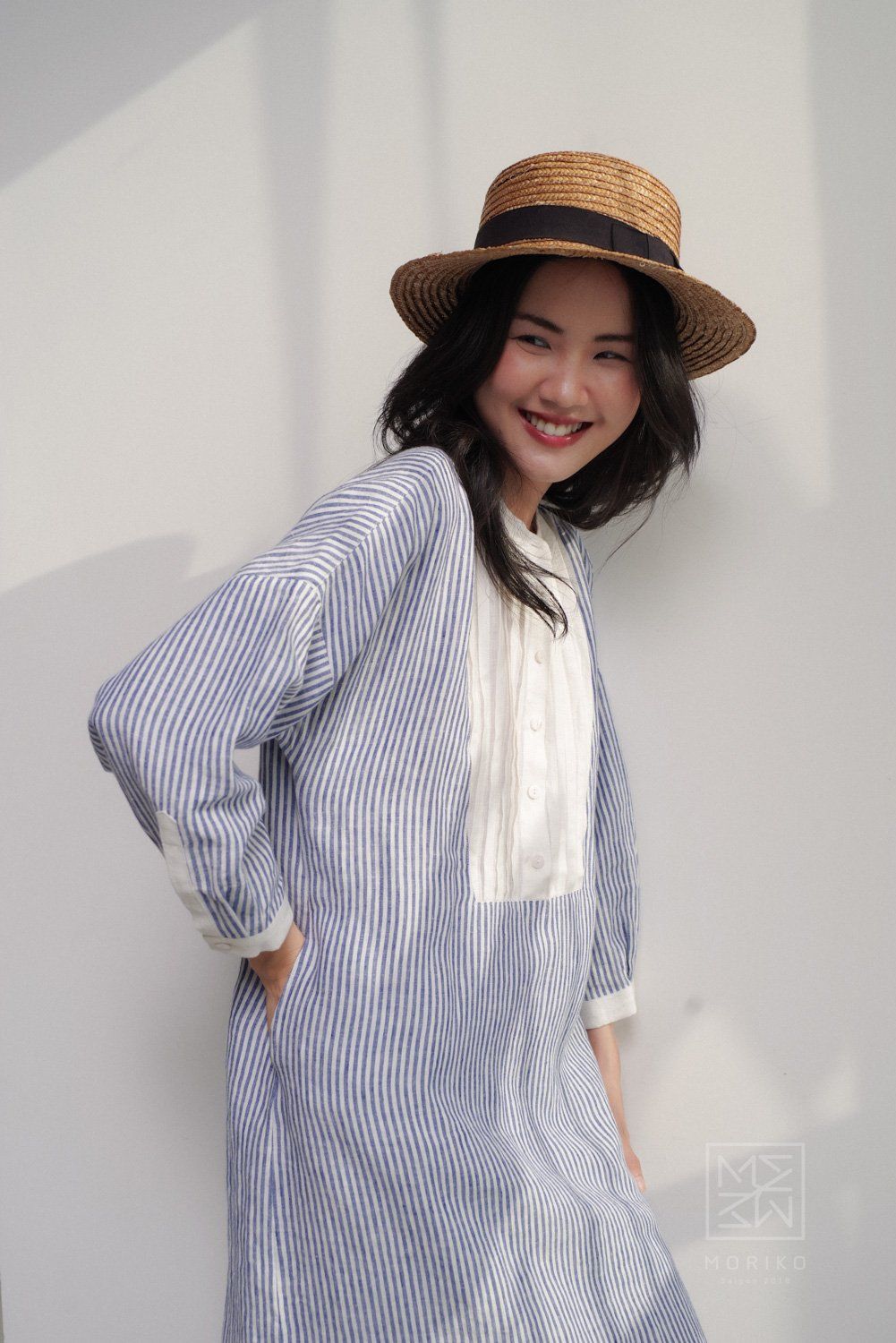  Kate Dress (Đầm cổ trụ xếp ly ngực) 