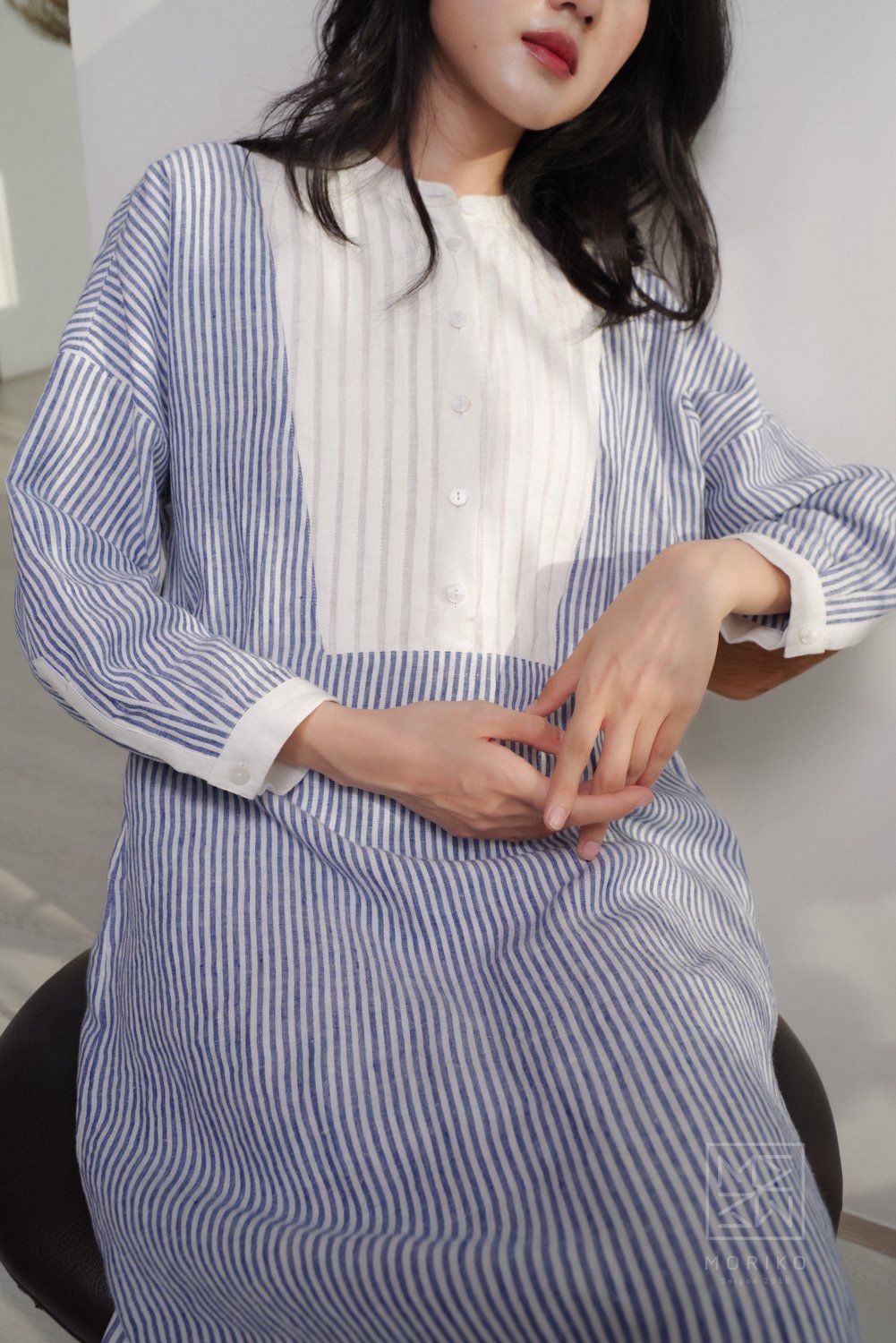  Kate Dress (Đầm cổ trụ xếp ly ngực) 