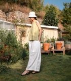  Áo Shi linen tơ màu mạ non 