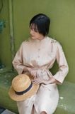  Đầm Sơmi thêu vai 