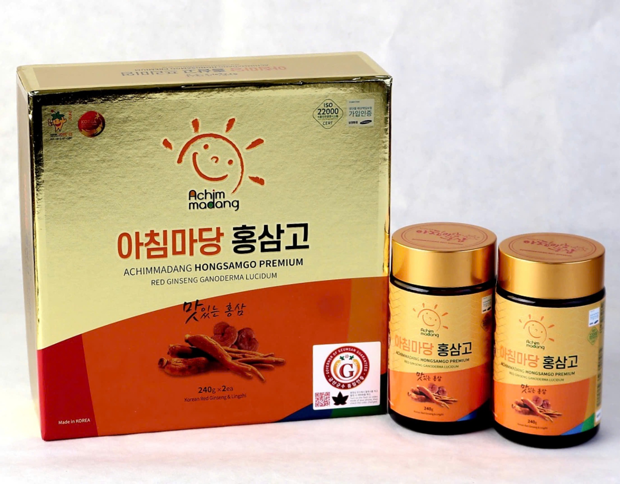 Cao Hồng Sâm Linh Chi Achimmadang 240g x 2 lọ