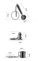 Móc Khóa Ca Đánh Sữa MHW-3BOMBER| KEYCHAIN MILK PITCHER, TAMPER, COFFEE GRINDER