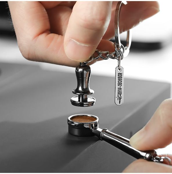 Móc Khóa Ca Đánh Sữa MHW-3BOMBER| KEYCHAIN MILK PITCHER, TAMPER, COFFEE GRINDER