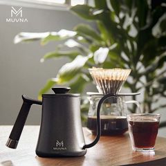 Ấm Cổ Ngỗng Pha Cà Phê Pour Over 600ml Bằng Thép Không Gỉ MUVNA | Hand Drip Kettle