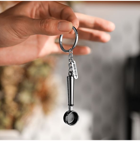Móc Khóa Ca Đánh Sữa MHW-3BOMBER| KEYCHAIN MILK PITCHER, TAMPER, COFFEE GRINDER