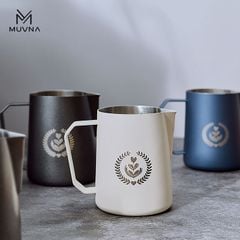 Ca Đánh Sữa Bằng Thép Không Gỉ 304 Cao Cấp Nhiều Màu 450ml - 600ml MUVNA | Type B Milk Pitcher