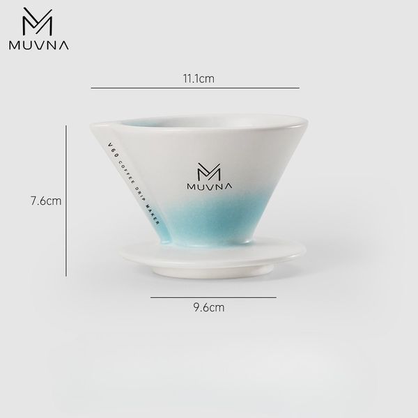Phễu Pha Cà Phê Bằng Gốm Sứ V60 Drip / Pour Over Xiangchuan MUVNA | Xingchuan Ceramic Dripper