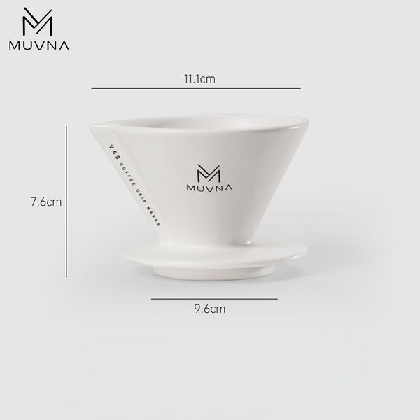 Phễu Pha Cà Phê Bằng Gốm Sứ V60 Drip / Pour Over Xiangchuan MUVNA | Xingchuan Ceramic Dripper