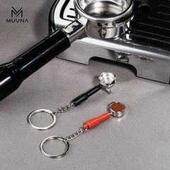 Móc Khóa Ca Đánh Sữa, Tamper, Máy Xay, Tay Cầm MUVNA | Keychain Milk Pitcher, Tamper, Grinder, Portafilter