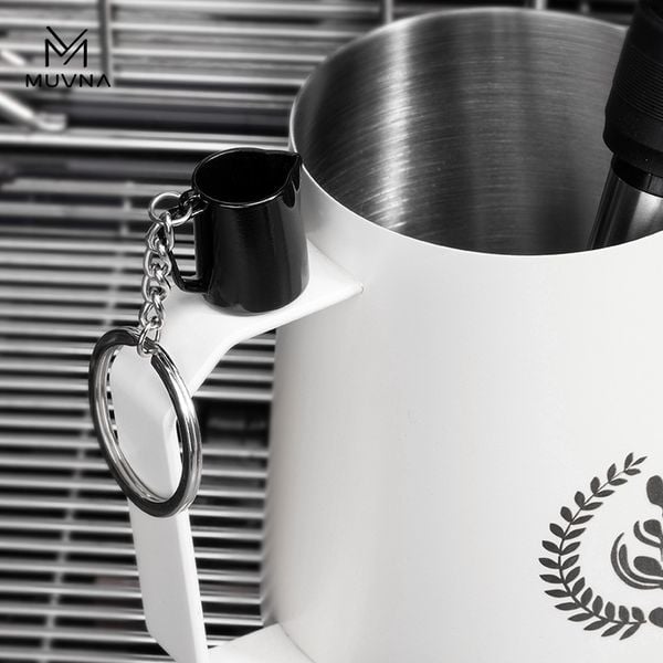 Móc Khóa Ca Đánh Sữa, Tamper, Máy Xay, Tay Cầm MUVNA | Keychain Milk Pitcher, Tamper, Grinder, Portafilter