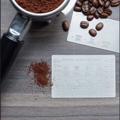 Thước Đo Độ Nhuyễn Bột Cà Phê 15 Mức Bằng Thép Không Gỉ MUVNA | Coffee Grind Size Reference Chart