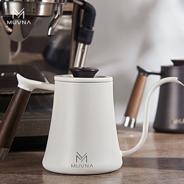Combo Pha Cà Phê Pour Over Ấm Cổ Ngỗng Trắng, Phễu Nhựa, Bình Đong Cà Phê MUVNA | Combo Kettle, Dripper, Server for Pour Over Coffee
