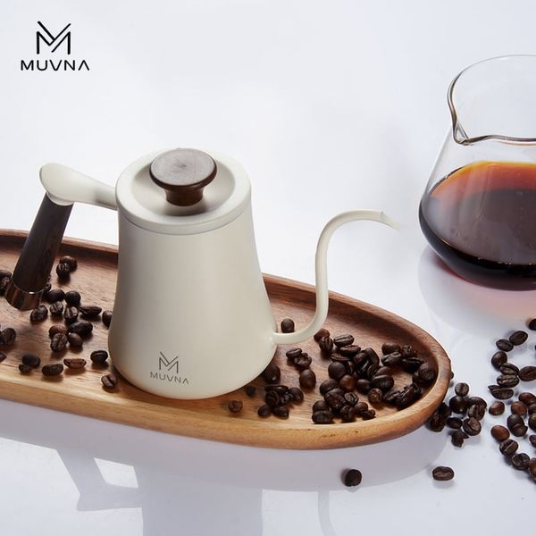 Combo Pha Cà Phê Pour Over Ấm Cổ Ngỗng Trắng, Phễu Nhựa, Bình Đong Cà Phê MUVNA | Combo Kettle, Dripper, Server for Pour Over Coffee