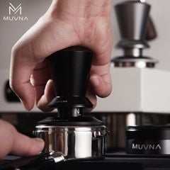 Dụng Cụ Nén Cà Phê Lò Xo Điều Chỉnh Độ Sâu Bằng Gỗ Walnut MUVNA Size 58mm, 53mm - Breville, 51mm - Delonghi | Infinitely Adjustable Tamper
