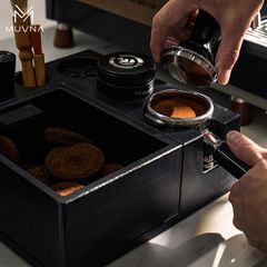 Hộp Đập Bã Cà Phê Đa Chức Năng Tích Hợp MUVNA | ABS Multifunctional Tamping Stand, Knock Box