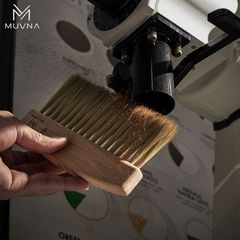 Chổi Quét - Vệ Sinh Bột Cà Phê Bằng Lông Ngựa Tay Cầm Gỗ Sồi Có Nam Châm MUVNA | Magnetic Coffee Counter Brush