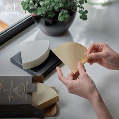 Hộp 100 Chiếc Giấy Lọc V01 Pha Cà Phê Pour Over MUVNA | V60 Coffee Filter V01