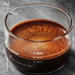 Cốc Đong Cà Phê 100ml Bằng Thủy Tinh MUVNA | Shot Cup Glass