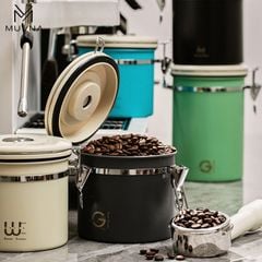 Hộp Đựng Hạt Cà Phê Van Xả Một Chiều 500g MUVNA | Coffee Bean Dispenser with One-Way Flush Valve